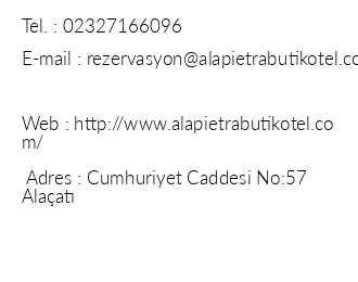 Alapietra Hotel iletiim bilgileri